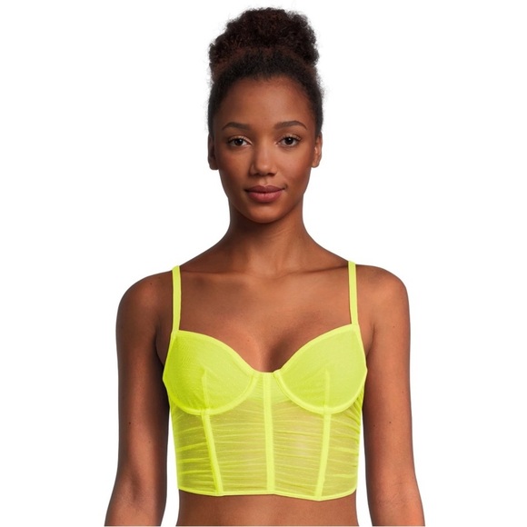No Boundaries Women's Ruffle Mesh Bustier Sz XXL - Picture 1 of 3